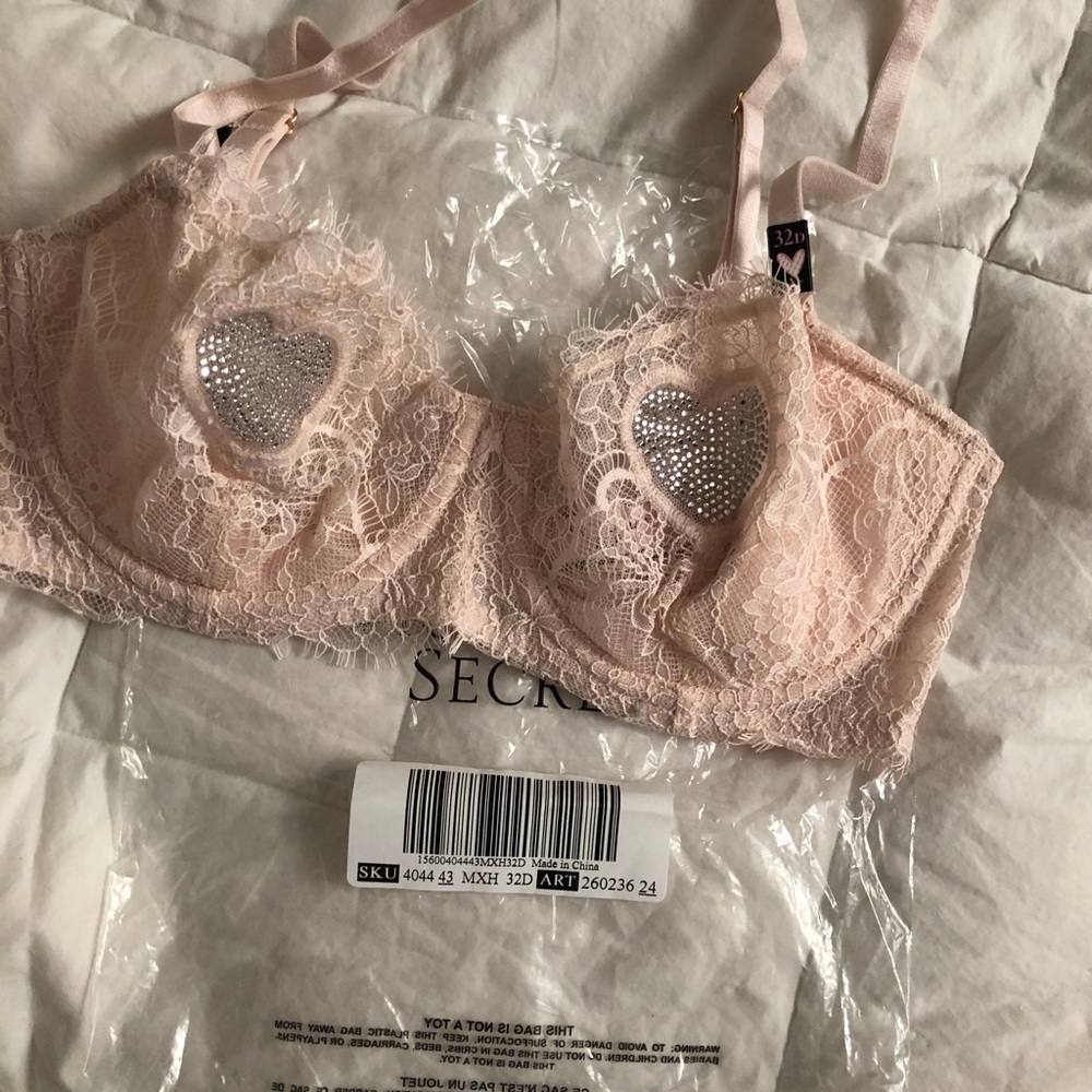 💖 Victoria’s Secret Light Pink Lace Unlined Bra